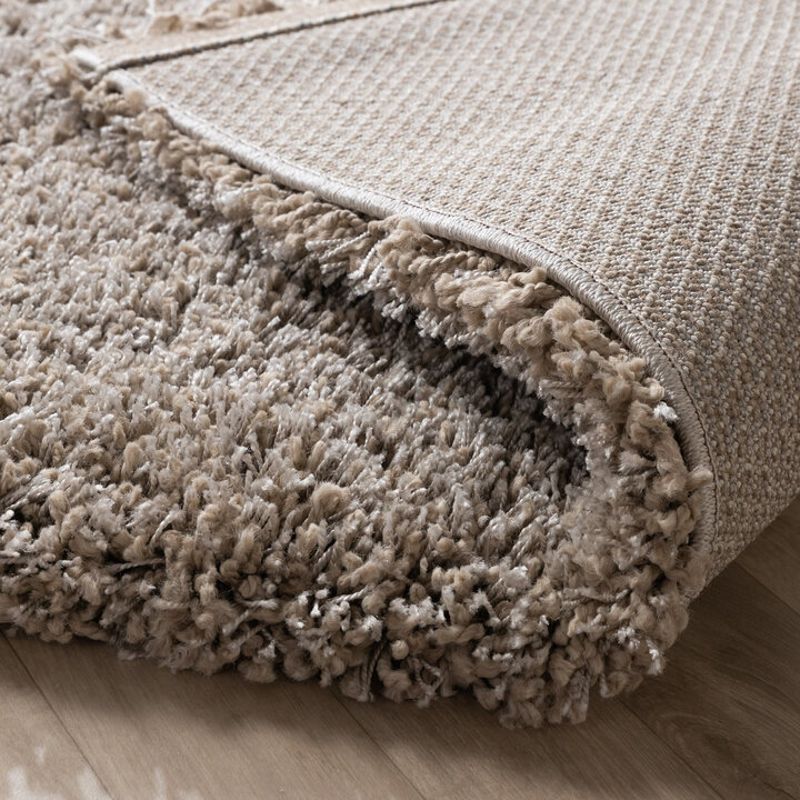 Luxe hoogpolig vloerkleed - Yves Taupe - 6