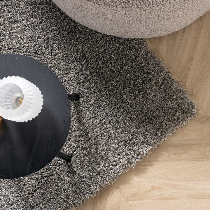 Luxe hoogpolig vloerkleed - Yves Grijs - 2