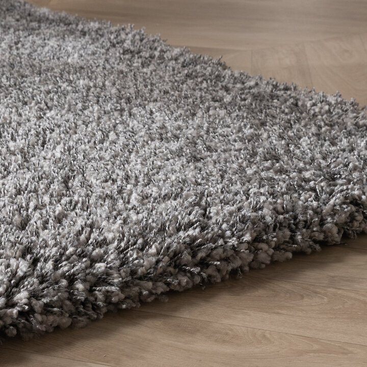 Luxe hoogpolig vloerkleed - Yves Grijs - 5