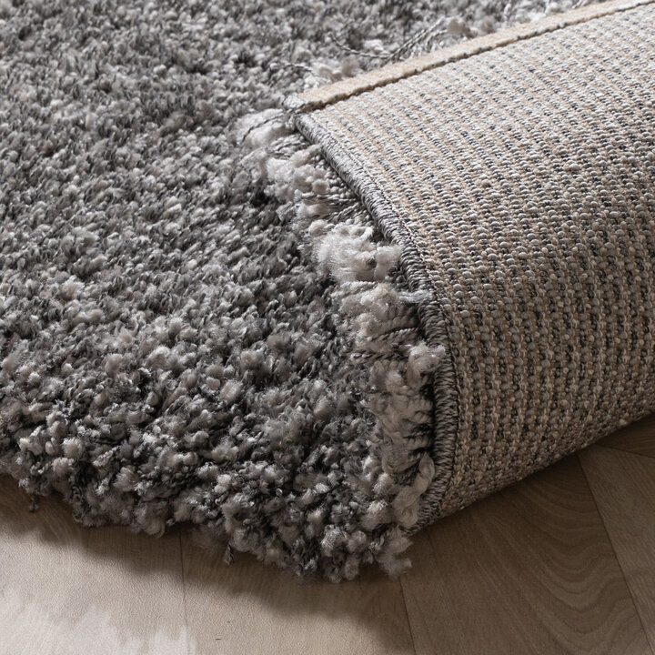 Luxe hoogpolig vloerkleed - Yves Grijs - 6