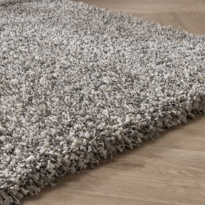 Luxe hoogpolig vloerkleed - Yves Lichtgrijs - 5