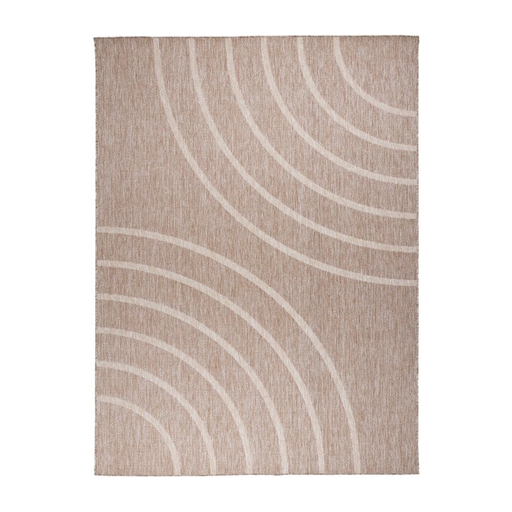In- & Outdoor vloerkleed - Sierra Curves Beige/Creme - 1