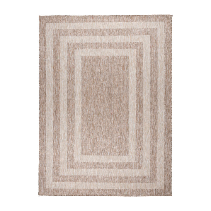 In- & Outdoor vloerkleed - Sierra Frame Beige/Creme - 1