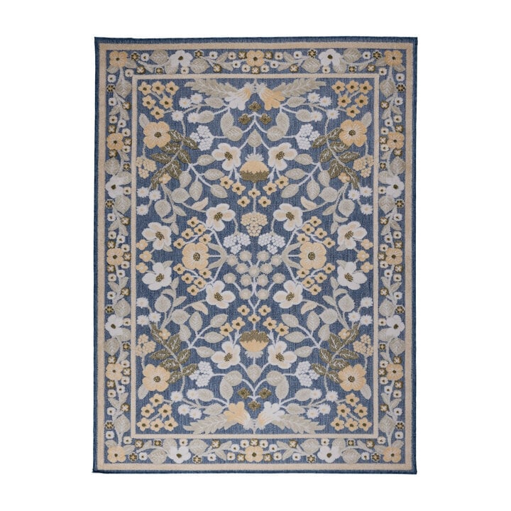 Binnen- & buitenvloerkleed - Bloom Oriental Blauw - 1