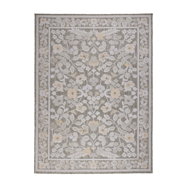 Binnen- & buitenvloerkleed - Bloom Oriental Taupe - 1