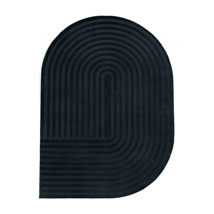 Organisch vloerkleed - Flowy Arch Antraciet - 1
