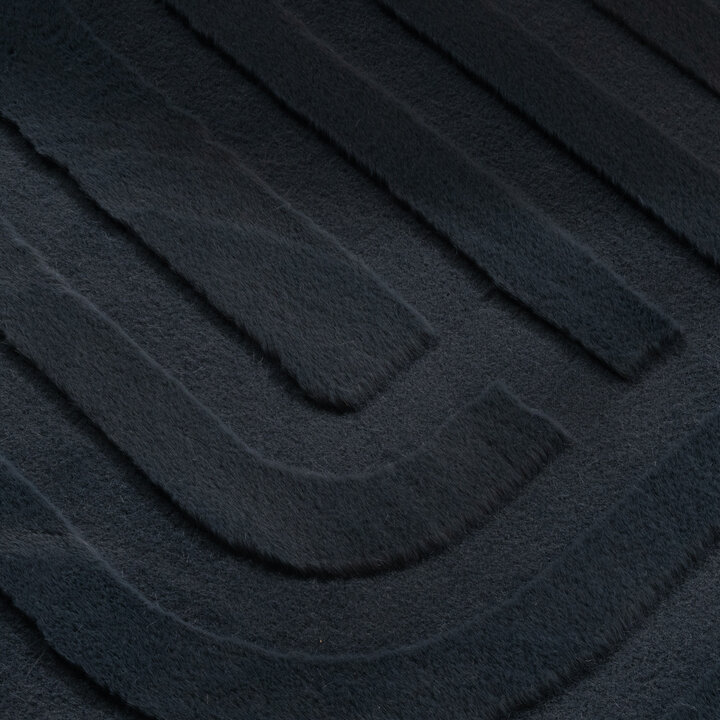 Organisch vloerkleed - Flowy Lines Antraciet - 3