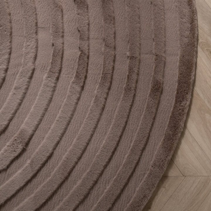 Organisch vloerkleed - Flowy Arch Taupe - 4