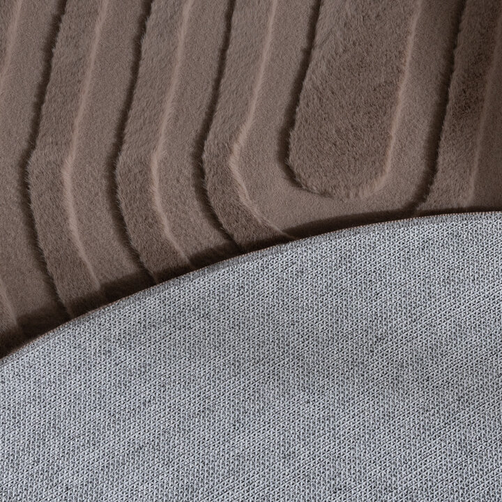 Organisch vloerkleed - Flowy Arch Taupe - 6