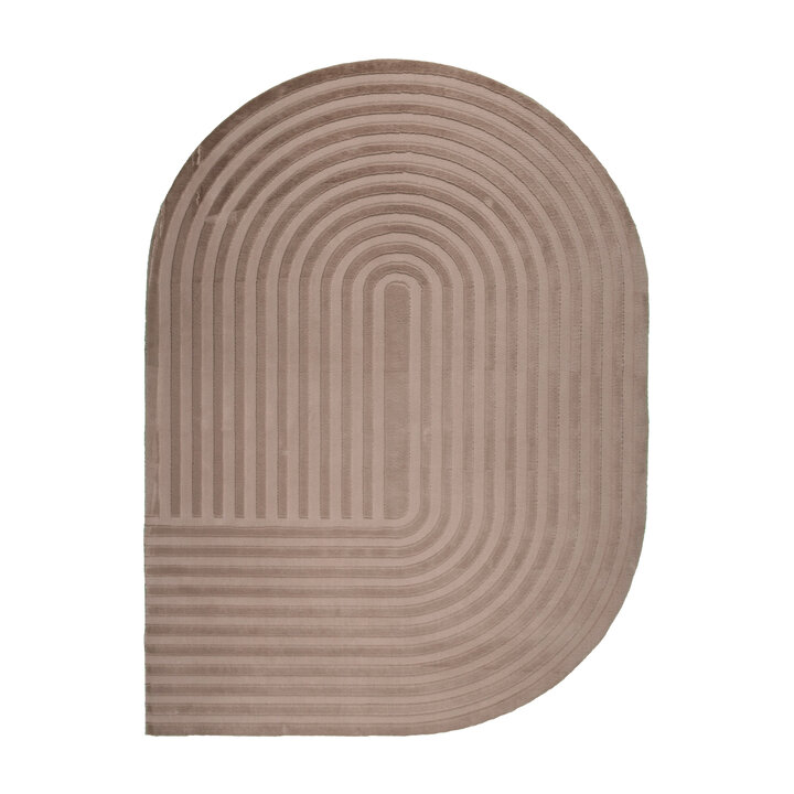 Organisch vloerkleed - Flowy Arch Taupe - 1