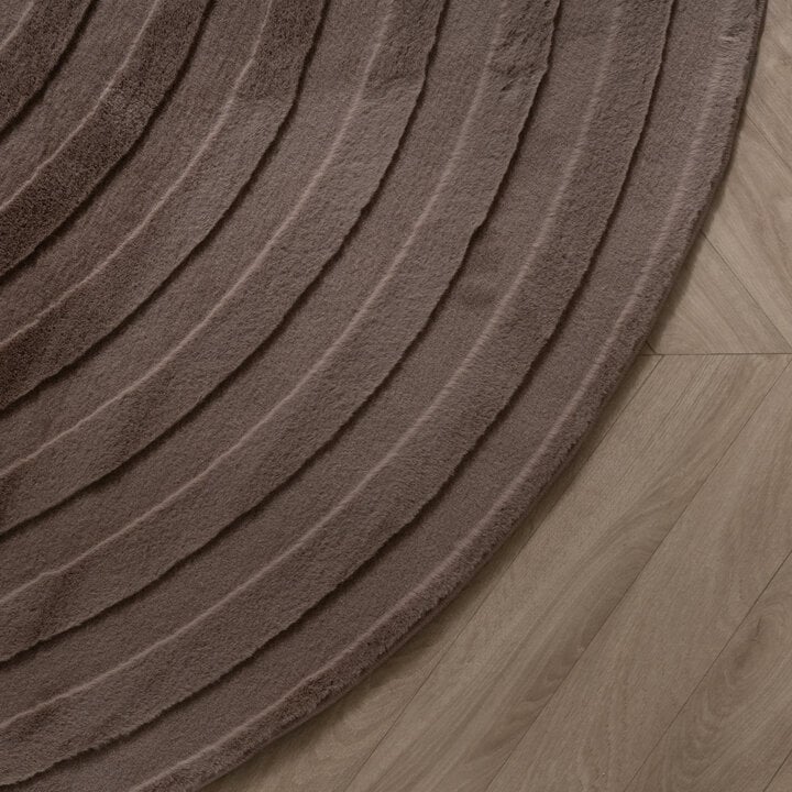 Organisch vloerkleed - Flowy Lines Taupe - 4