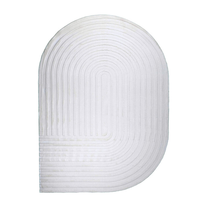 Organisch vloerkleed - Flowy Arch Creme - 1