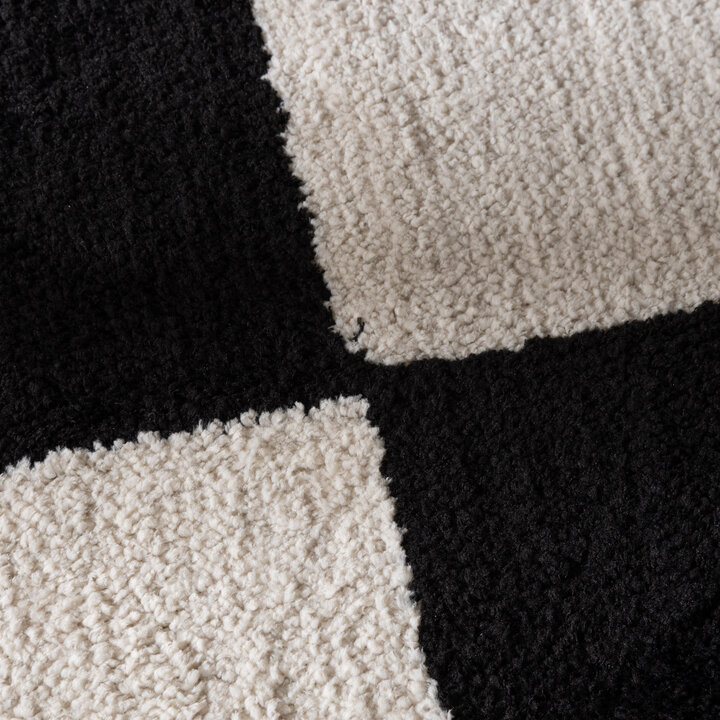 Checkerboard vloerkleed - Blox Zwart - 3