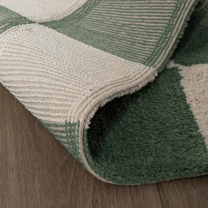 Checkerboard vloerkleed - Blox Groen - 6