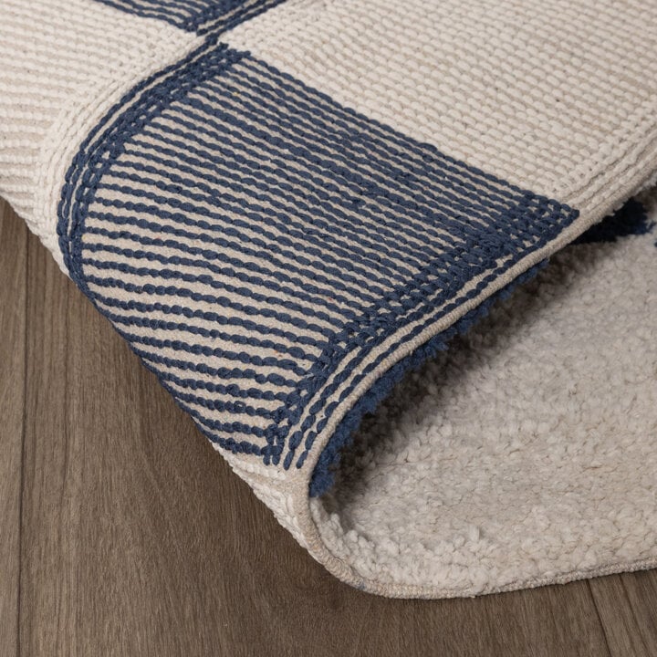 Checkerboard vloerkleed - Blox Blauw - 6