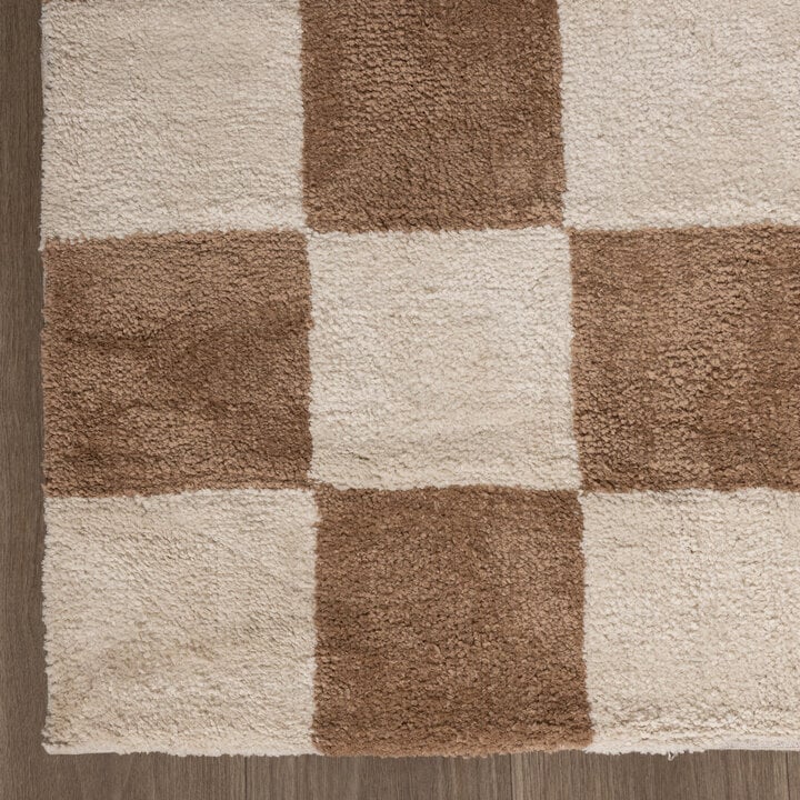 Checkerboard vloerkleed - Blox Beige - 4