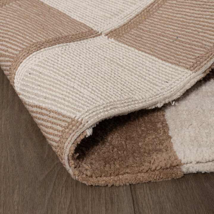 Checkerboard vloerkleed - Blox Beige - 6