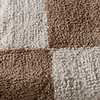 Checkerboard vloerkleed - Blox Fringe Beige - thumbnail 3