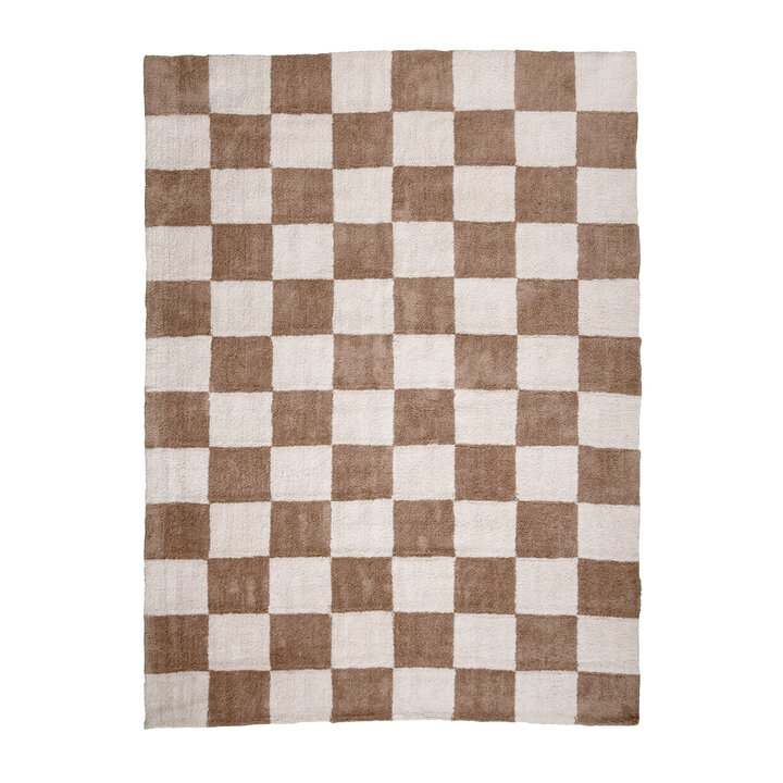 Checkerboard vloerkleed - Blox Beige - 1