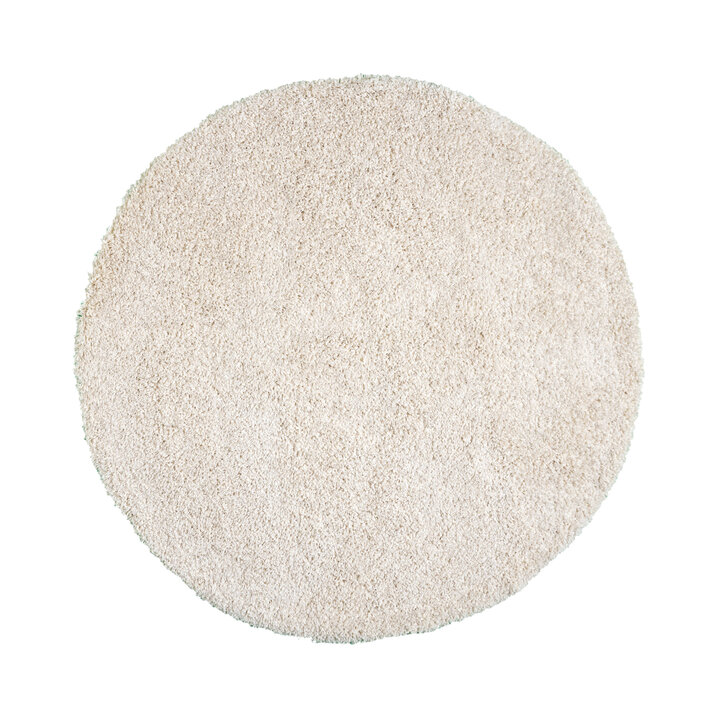 Rond hoogpolig vloerkleed - Yves Creme - 1