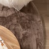 Ovaal hoogpolig vloerkleed - Comfy Supreme Taupe - thumbnail 2