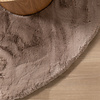 Ovaal hoogpolig vloerkleed - Comfy Supreme Taupe - thumbnail 4