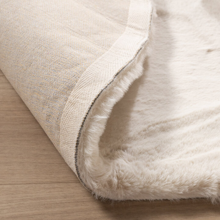 Ovaal hoogpolig vloerkleed - Comfy Supreme Creme - 6