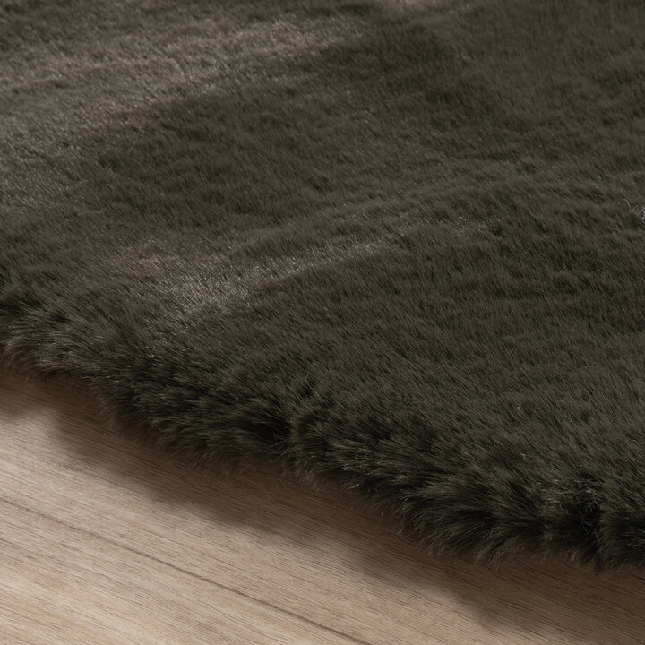 Rond Hoogpolig vloerkleed - Comfy Supreme Groen - 5