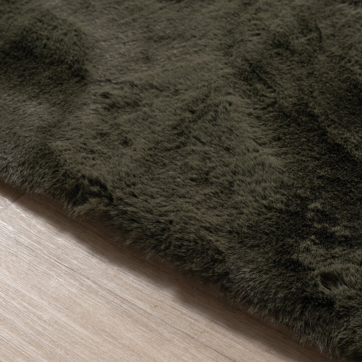 Zacht Hoogpolig vloerkleed - Comfy Supreme Groen - 5