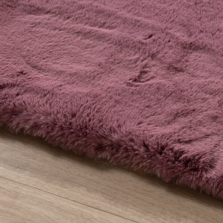 Zacht Hoogpolig vloerkleed - Comfy Supreme Donkerroze - 5