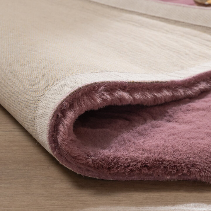 Zacht Hoogpolig vloerkleed - Comfy Supreme Donkerroze - 6