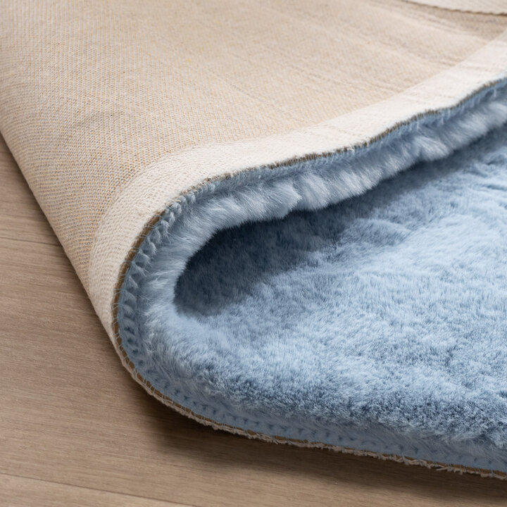 Zacht Hoogpolig vloerkleed - Comfy Supreme Lichtblauw - 6