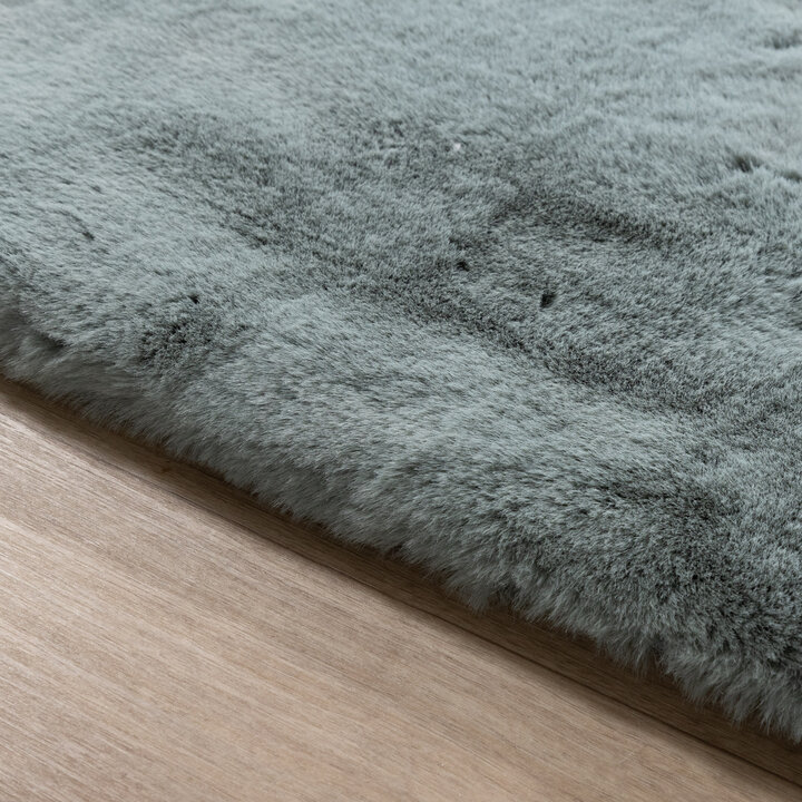 Zacht Hoogpolig vloerkleed - Comfy Supreme Blauw/Groen - 5