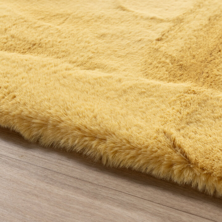 Zacht Hoogpolig vloerkleed - Comfy Supreme Geel - 5