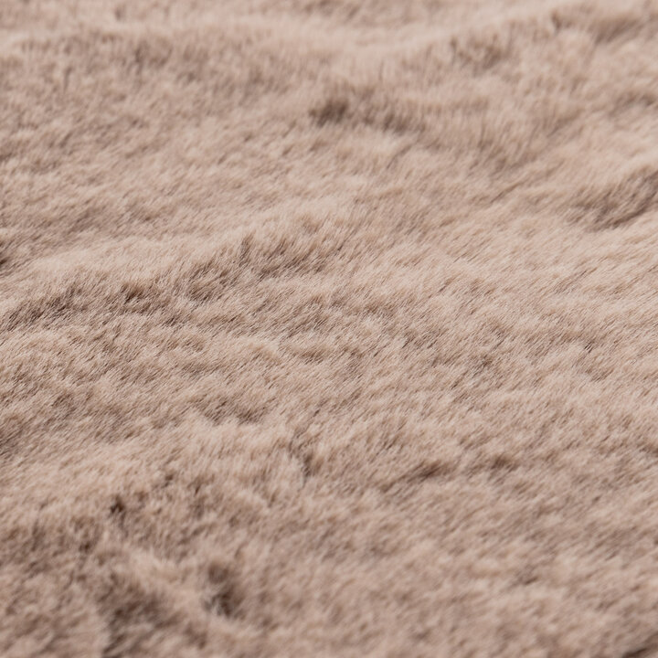 Rond Hoogpolig vloerkleed - Comfy Supreme Taupe - 3