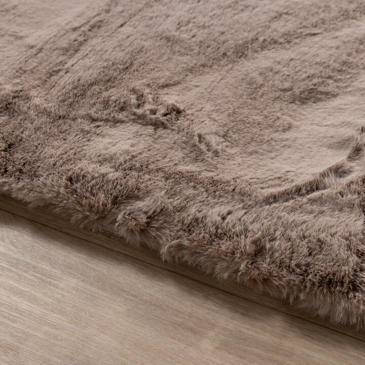 Zacht Hoogpolig vloerkleed - Comfy Supreme Taupe - 5