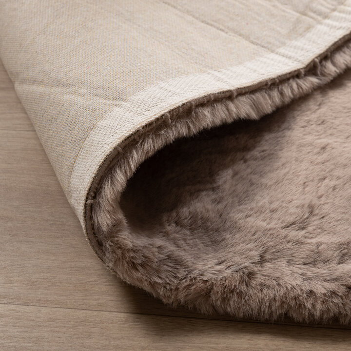 Zacht Hoogpolig vloerkleed - Comfy Supreme Taupe - 6