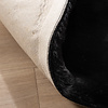 Rond Hoogpolig vloerkleed - Comfy Supreme Zwart - thumbnail 6