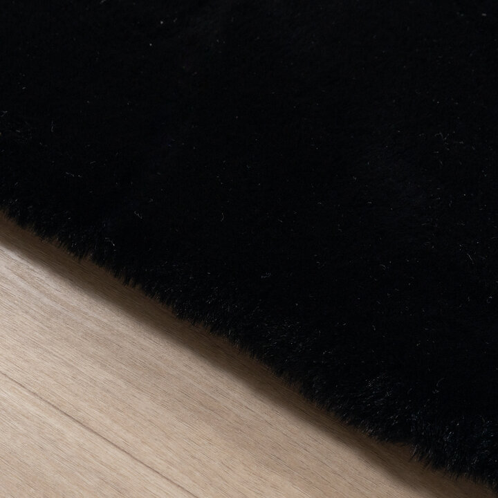 Zacht Hoogpolig vloerkleed - Comfy Supreme Zwart - 5