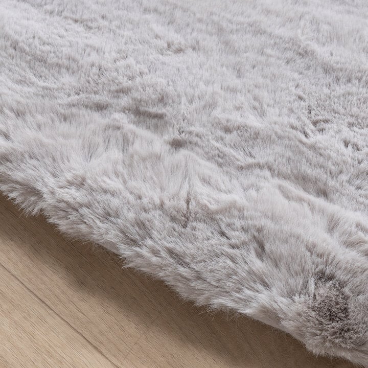 Rond Hoogpolig vloerkleed - Comfy Supreme Grijs - 5