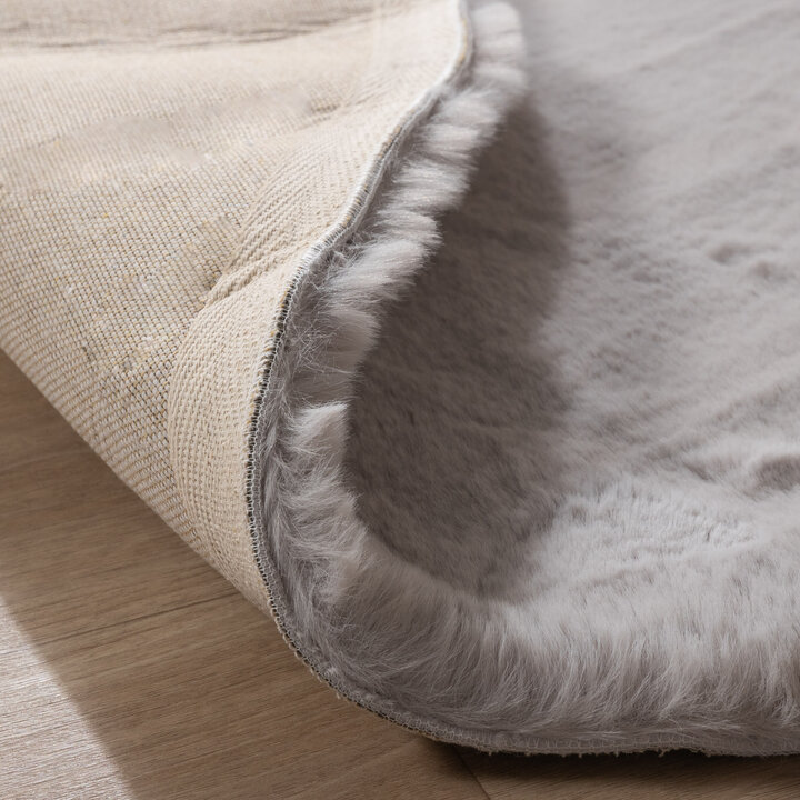 Rond Hoogpolig vloerkleed - Comfy Supreme Grijs - 6
