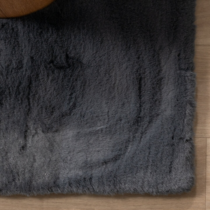 Zacht Hoogpolig vloerkleed - Comfy Supreme Antraciet - 4