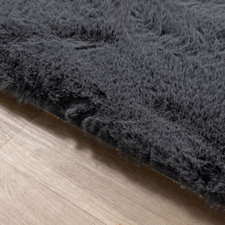 Zacht Hoogpolig vloerkleed - Comfy Supreme Antraciet - 5