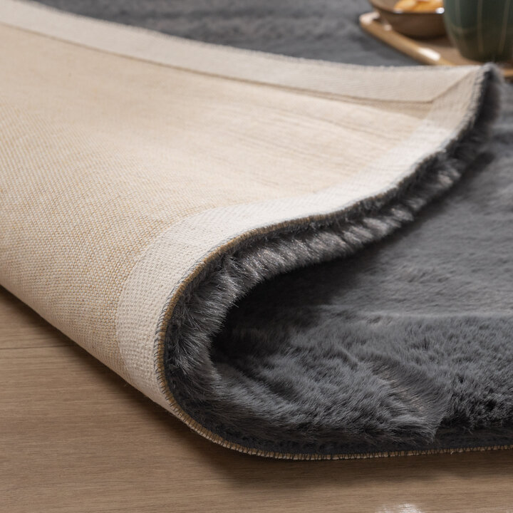 Zacht Hoogpolig vloerkleed - Comfy Supreme Antraciet - 6
