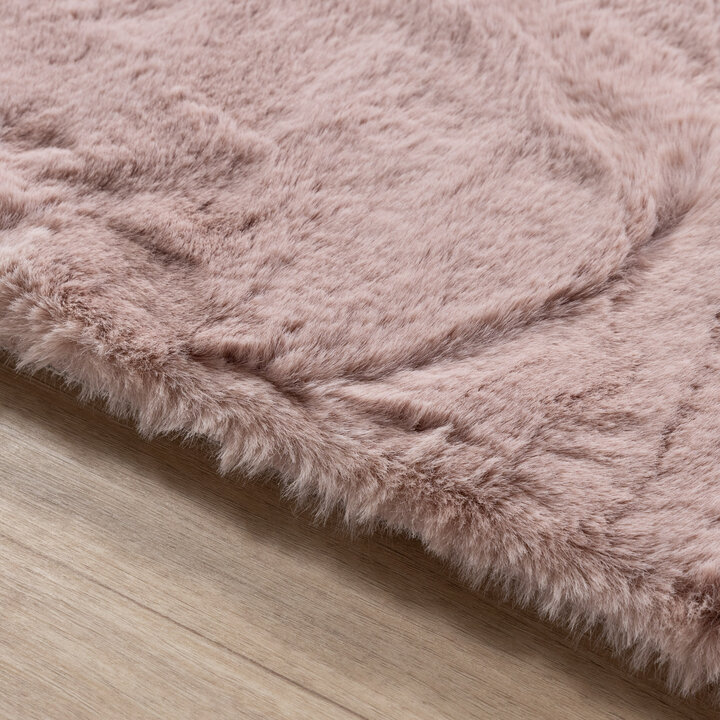Zacht Hoogpolig vloerkleed - Comfy Supreme Roze - 5