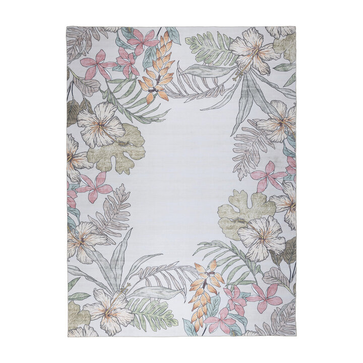 Buitenkleed bloemen - Poppy Creme - 1