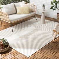 Buitenvloerkleed - Capri Lines Beige/Creme