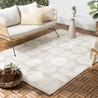 Buitenvloerkleed - Capri Circles Beige/Creme