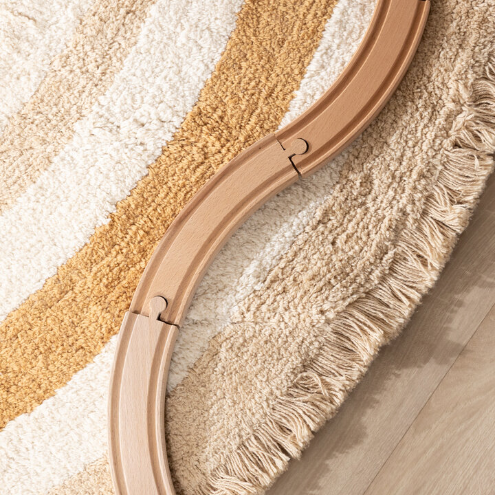 Rond wasbaar kinderkleed - Milo Beige - 2