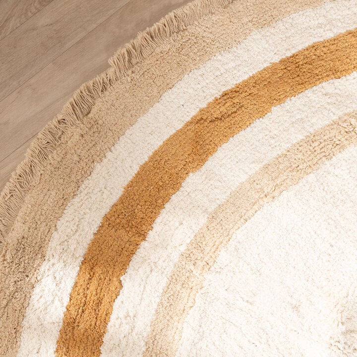 Rond wasbaar kinderkleed - Milo Beige - 4
